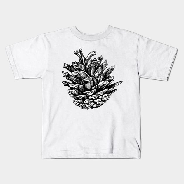 Pine cone Kids T-Shirt by ghjura